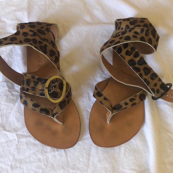 Ibizamode leopard strap sandals - Picture 4 of 7